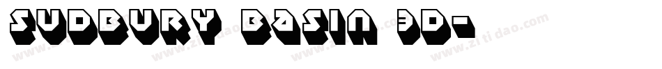 Sudbury Basin 3D字体转换